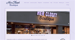 Desktop Screenshot of herclosetboutique.com