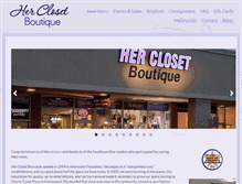 Tablet Screenshot of herclosetboutique.com